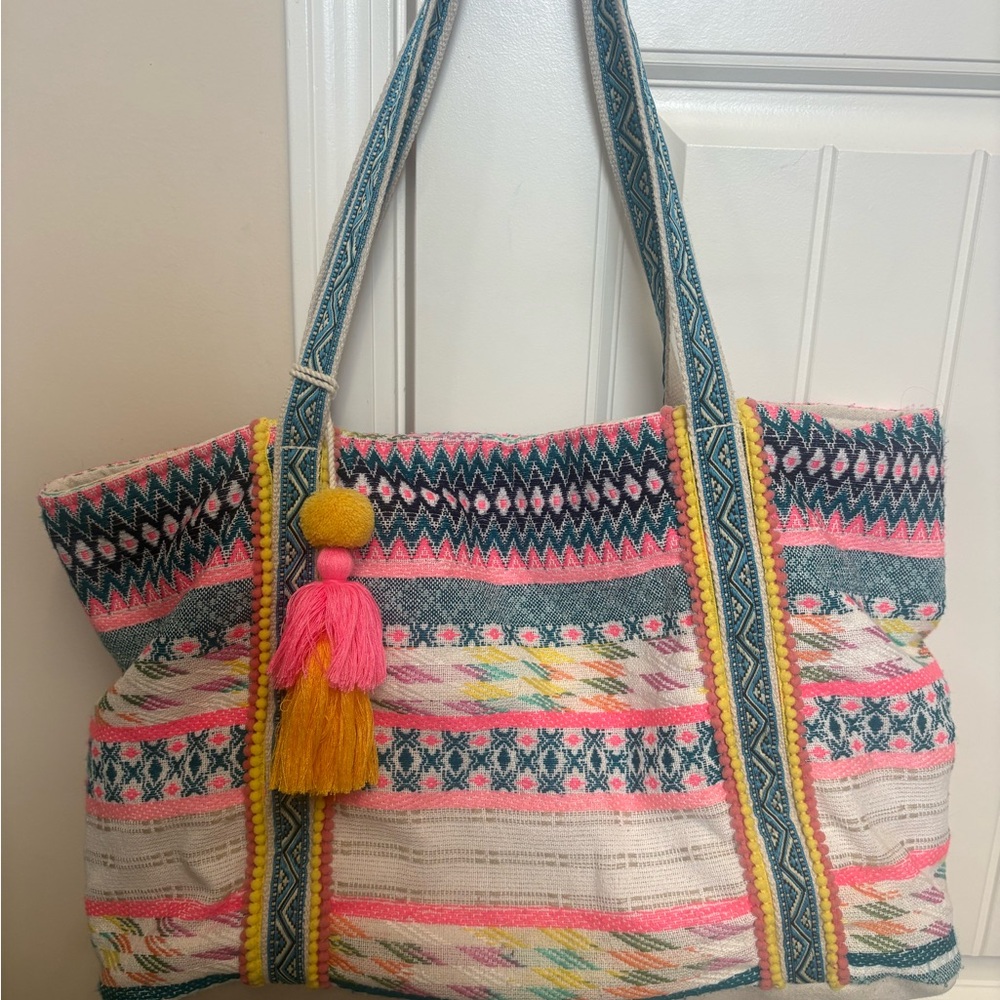 Colorful Patterned Tote Bag